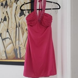 Hot pink cocktail dress